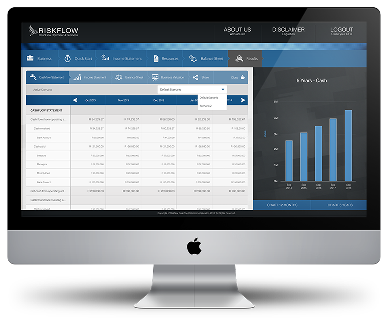 App on Web desktop screen